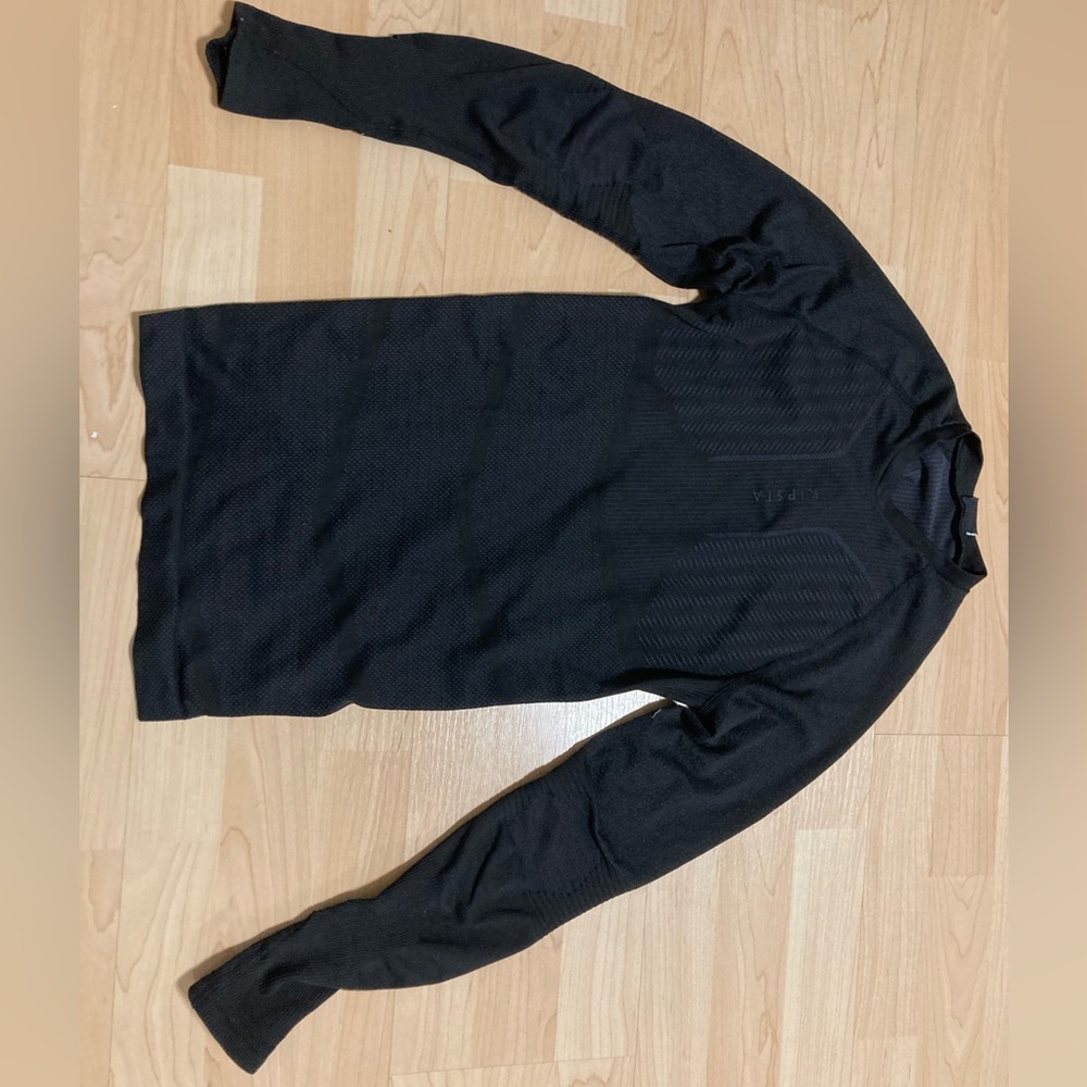 Black thermical long-sleve shirt for sport - Picture 3 of 4